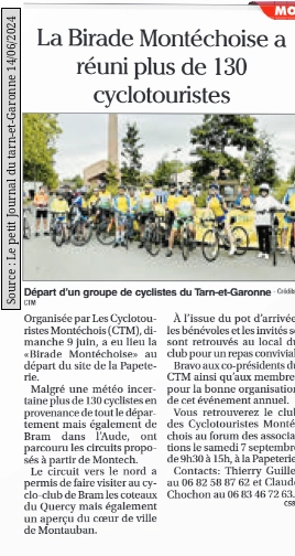 2024 06 14 Article Le petit Journal du Tarn et Garonne 